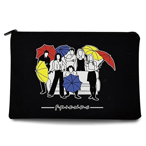 Image of Friends Printed Zip Canvas Pouch Makeup Bag Make Up Bag, Cosmetic Travel Bag,Toiletry Bag,Organizer Bags,Toiletry Bags, Bride Bridesmaid Bag,Pencil Bag,Wash Bag,Coin Purse (Friends 005)