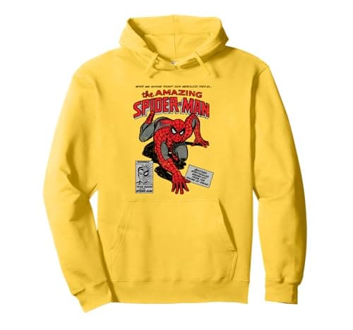 Image of Marvel Spider-Man Retro Comic Pullover Hoodie