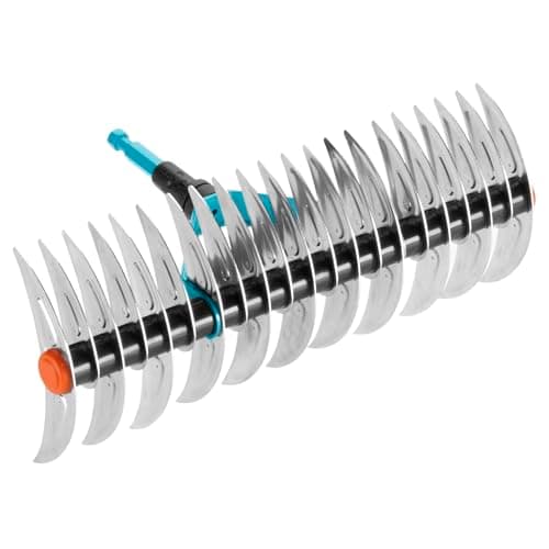 Image of Gardena combisystem cutter rake: Rechuses to eliminate moss and grass felt, 35 cm working width, made steel, also suitable for rake of unratuous and stones (3392-20)