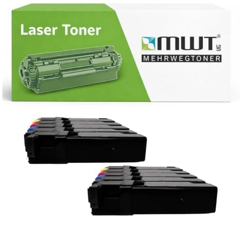 Image of Mehrwegtoner Toner 10x Compatible with Epson Aculaser C2900DN C2900N Replaces Black Cyan Magenta Yellow with 15% More Performance