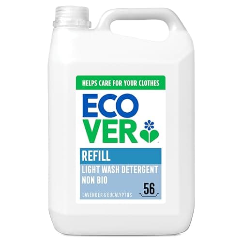 Image of Ecover Non Bio based Laundry Washing Liquid, Lavender & Eucalyptus, 56 Washes, 5L