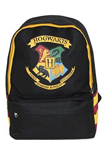 Image of Harry Potter Groovy Uk Hogwarts Backpack, Black/Burgundy/Yellow