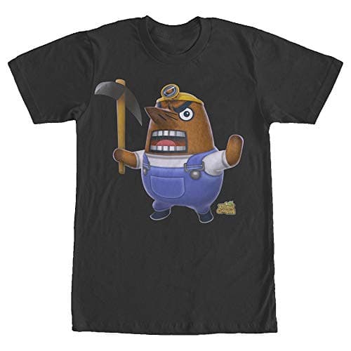 Image of Nintendo Men's Animal Crossing New Leaf Resetti T-Shirt - Black - XXXXXL