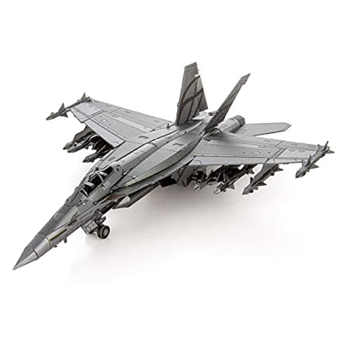 Image of Metal Earth F/A-18 Super Hornet 3D Laser Cut Miniature Plane Kit