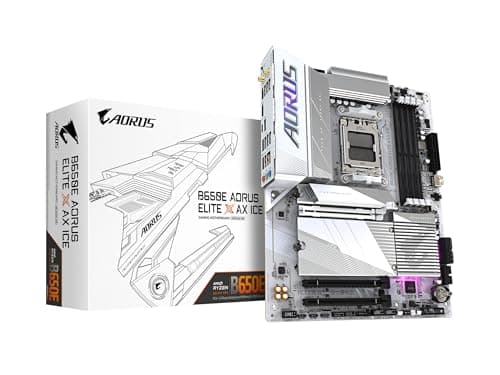 Image of GIGABYTE B650E AORUS Elite X AX ICE AM5 LGA 1718 DDR5 3X M.2 PCIe 5.0 USB 3.2 Gen2X2 Type-C WiFi 6E 2.5GbE LAN Q-Flash Plus EZ-Latch Plus