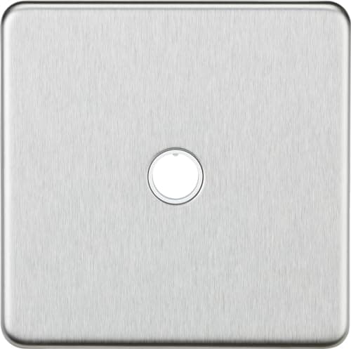 Image of Knightsbridge 20A Flex Outlet Plate - Brushed Chrome