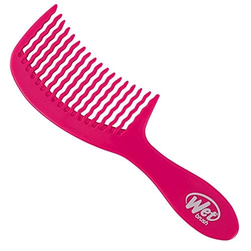 Image of WetBrush Detangling Easy Glide Comb, Wave Tooth Design with Large Surface Area to Glide Through Tangles, Wet Brush Comb is Gentle on Hair, For All Hair Types, Pink