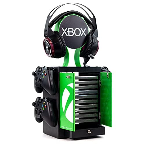 Image of Numskull Games Official Xbox Gaming Locker Game disk holder