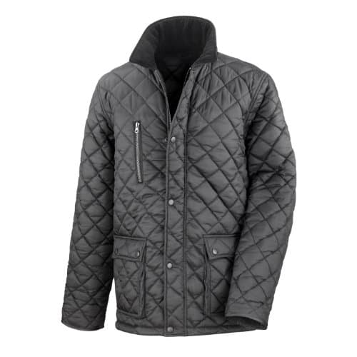 Image of Result Mens Cheltenham Gold Fleece Lined Jacket (Water Repellent & Windproof) (3XL) (Black)
