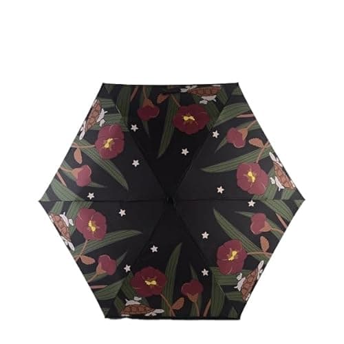 Image of RADLEY London Womens Midnight Wanderers Superlite Responsible Foldaway Telescopic Umbrella in Black