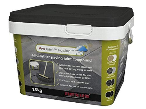 Image of Fusion Black All Weather Paving Grout Jointing Compound 15kg