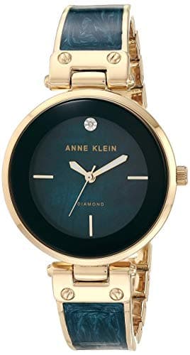Image of Anne Klein Women's Genuine Diamond Dial Bangle Watch