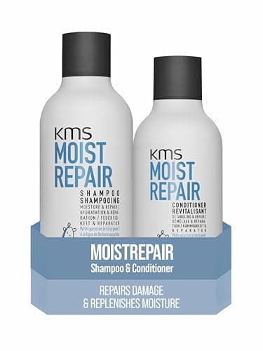 Image of KMS MoistRepair Shampoo & Conditioner Set for Dry, Damaged Hair, 300ml, Detangling and Repair, with Upcycled Prickly Pear, Vegan Formula