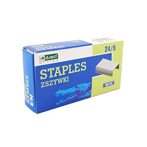 Image of D.RECT 24/6 mm Galvanised Staples, Box of 1000