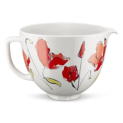 Image of KitchenAid® 5 Quart Poppy Ceramic Bowl