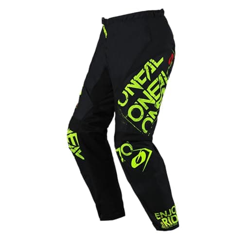 Image of O'NEAL Static Pants Unisex Adult, Black - neon Yellow, 30