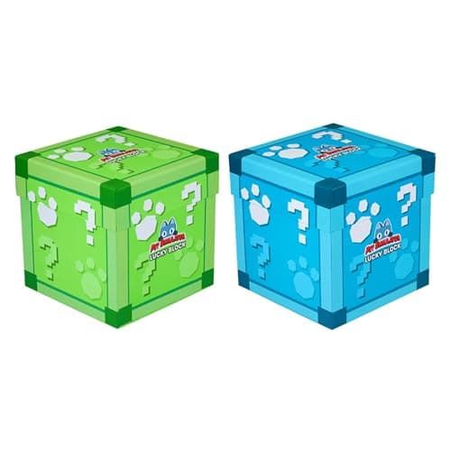 Image of Pet Simulator Roblox Series 1 Limited Edition 6" 15cm Cube Plush - Lucky Blind Box - (Set of 2 Green & Blue)