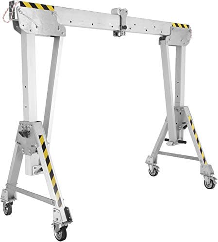 Image of Easy-Rig 750kg Aluminium Portable A Frame Gantry Crane Hoist 6mtr Beam Adjustable Height (2200-3600mm)
