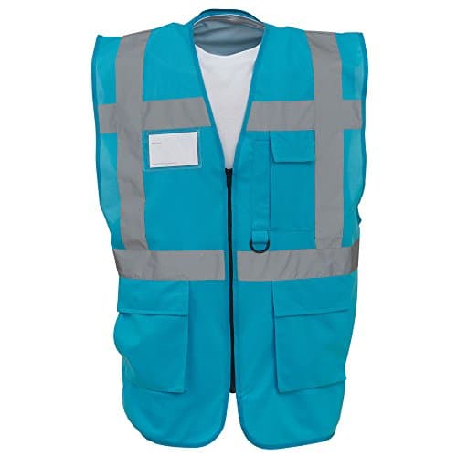 Image of Yoko Hi-Vis Premium Executive/Manager Waistcoat/Jacket (L) (Sapphire)