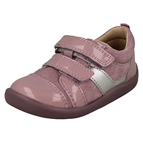 Image of Childrens Startrite Sporty Style First Steps Shoes Maze - Dusty Lilac Patent/Glitter Suede Leather - UK Size 6.5F - EU Size 23.5 - US Size 7.5