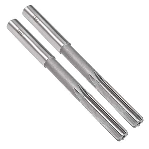 Image of sourcing map Chucking Reamer 10mm, H7 HSS Lathe Machine Reamer 6 Straight Flutes, Round Shank Milling Cutting Tool, Metric Reaming Drill Bit for Stainless Steel Metal Hole, 2pcs