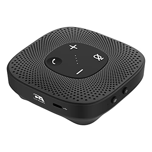 Image of Cyber Acoustics Conference Speakerphone (SP-2000) - USB and Bluetooth, Advanced DSP with 360 Degree Noise Cancelling Microphone with 3m Range, 66 Ft BT Wireless Range