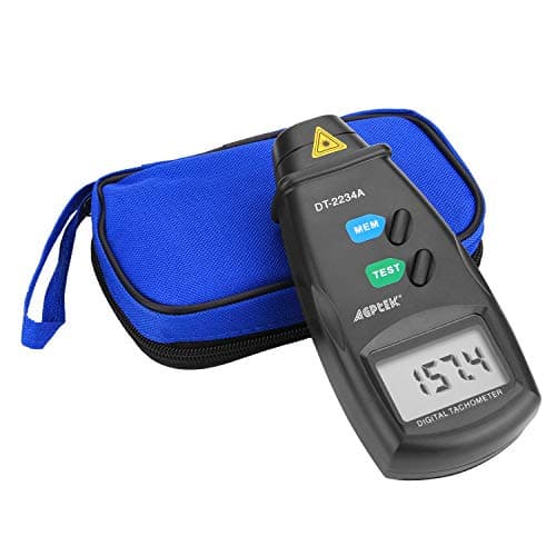 Image of FITNATE Handheld Digital Laser Tachometer Non-Contact RPM Meter Motor Speed Gauge Gun Measuring Range: 2.5-99999RPM (IT85)