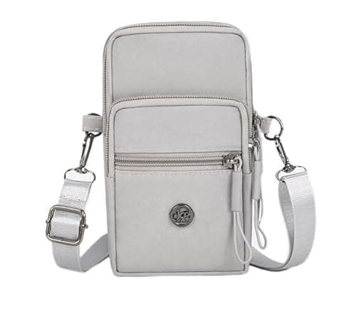 Image of Mayoii Small Bags for Women Men, Waterproof Crossbody Bag with 4 Pockets, Lightweight Chest Shoulder Sling Bag for Travel, Hiking, Everyday Use (Grey)