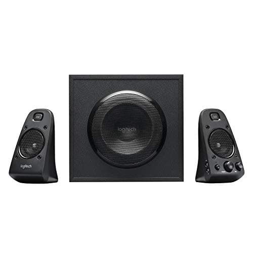 Image of Logitech Z623 THX 2.1 Speaker System with Subwoofer, THX Certified Audio, 400 Watts Peak Power, Deep Bass, Multi Device, 3.5mm & RCA Inputs, UK Plug, PC/PS4/Xbox/DVD Player/TV/Smartphone/Tablet, Black