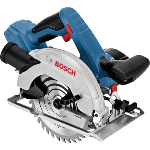 Image of Bosch Professional 18V System Cordless Circular Saw GKS 18V 57-2 L (Left-Hand Saw Blade, brushless Motor, 57 mm Cutting Depth with 90° cuts, incl.L-BOXX, not incl. Battery or Charger)