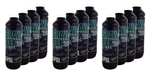 Image of Gravitex UPol Stone Chip Protector White 1 Litre X 12 Overpaintable Chassis Protection Tough Hard Durable Coating Designed To Reproduce The Manufacturers Original Stone Chip Finish