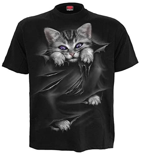 Image of Spiral - Bright Eyes - Front Print T-Shirt Black - XL