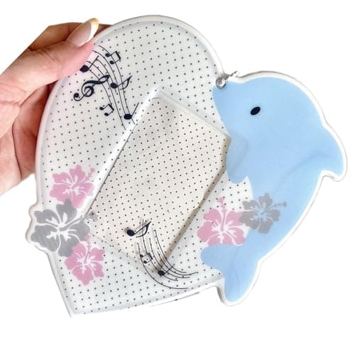 Image of Obotsnoi Lovely Card Holders Credit Card Case Protective Sleeve Photocard Holders 3 Inch Bus Protector with Keychain