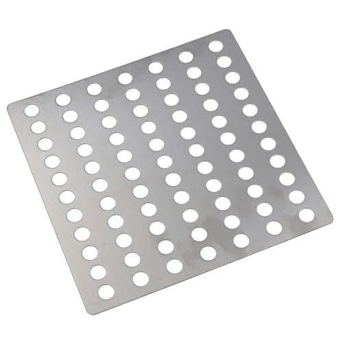 Image of APXB Stainless Steel Drain Cover Leaf Guard 150mm x 150mm Metal Grid Plate Grate Rustproof Square 15 x 15cm Swirl Outdoor & Indoor Durable Mesh Drainage Shower