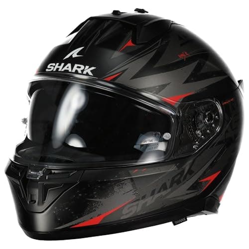 Image of Shark D-Skwal 3 Blast-R Helmet, black/grey/red, XL (61)