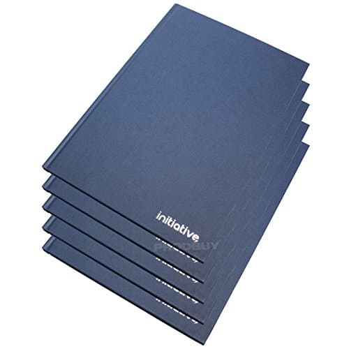 Image of [Pack of 5] A4 Hardback Manuscript Books Feint Ruled 192 Lined Pages