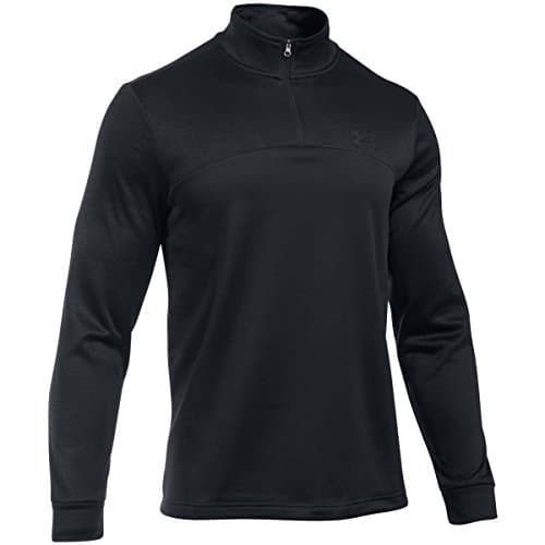 Image of Under Armour Men's Armour 1/4 Zip Fleece - Black/Graphite, Large