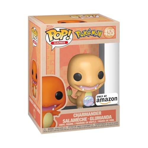 Image of Funko Pop! Games: Pokemon - Charmander (Soft Color) - Amazon Exclusive - Collectable Vinyl Figure - Gift Idea - Official Merchandise - Toys for Kids & Adults - Video Games Fans