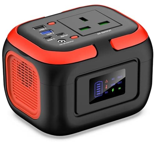 Image of SinKeu Portable Power Station 97Wh with 230V 120W AC Socket, 12V DC, USB Ports for Phones, 26400mAh Mini Generator for Outdoor Camping Picnic, Home Emergency Backup Battery(Solar Panel Not included)