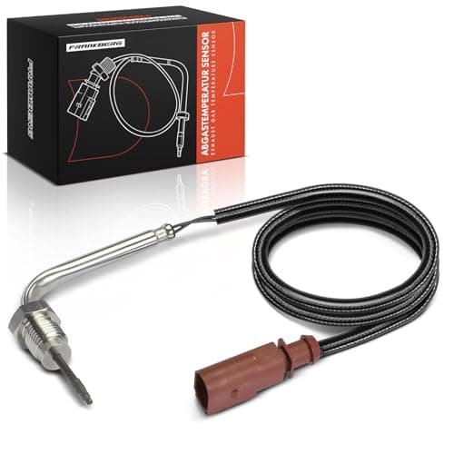 Image of Frankberg Exhaust Gas Temperature Sensor 2-Pin Compatible with A3 8V1 8VK Golf VII 5G1 BE1 BE2 BQ1 Pas.sat 3G2 CB2 Tou.ran 5T1 Octa.via III Replace# 04L906088BB