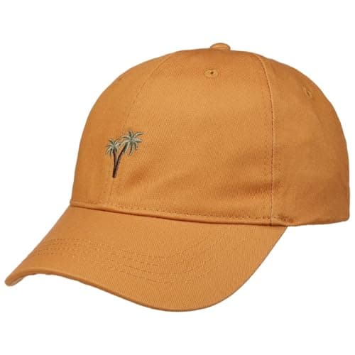 Image of Barts Posse Palm Cap Women/Men - Curved Brim Baseball Strapback Metal Buckle, with Peak Winter Autumn Spring Summer All-Season - One Size Orange