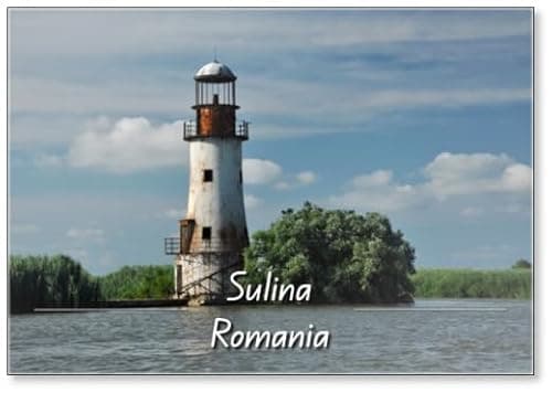 Image of The Old, Abandoned Lighthouse of Sulina, Danube Delta, Fridge Magnet