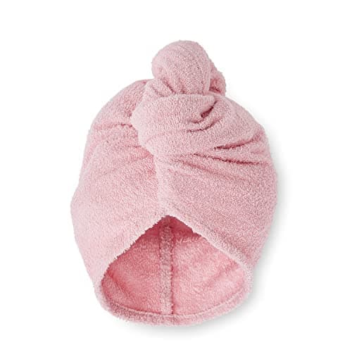 Image of Catherine Lansfield Quick Dry Cotton Turbie Head Towel Pink