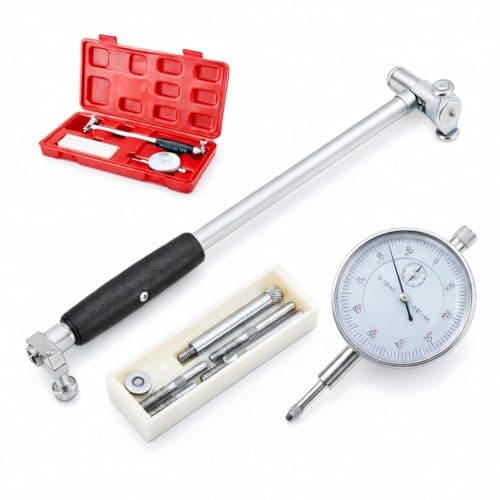 Image of KATSU Tools Dial Bore Gauge 50–160mm, 0.01mm Precision Cylinder Measuring Tool Kit, Engine Internal Diameter Measuring Gauge with Dial Indicator & Extension Rods, Model 401115