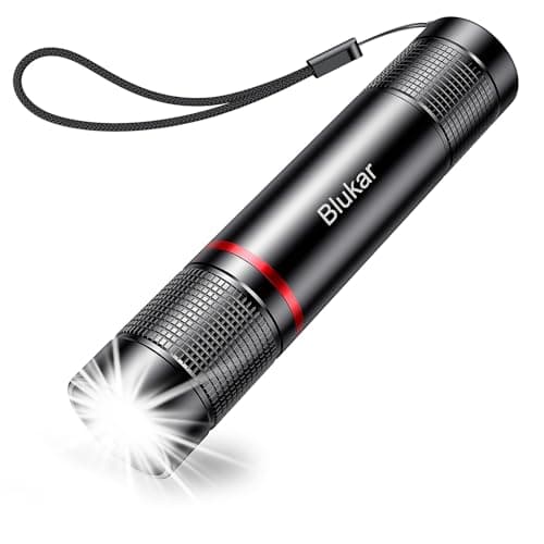 Image of Blukar LED Torch Rechargeable, 2000L Super Bright Adjustable Focus Flashlight, 4 Lighting Modes, Long Battery Life, Waterproof Pocket Size Torch for Power Cuts, Emergency, Camping, Hiking, Outdoor