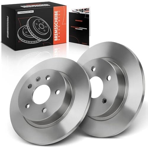 Image of Frankberg Brake Disc Set incl. 2x Discs Rear Solid Ø268mm Compatible with Mokka/Mokka X J13 Astra J Caravan P10 Astra J GTC Astra J P10 Replace# 13502134