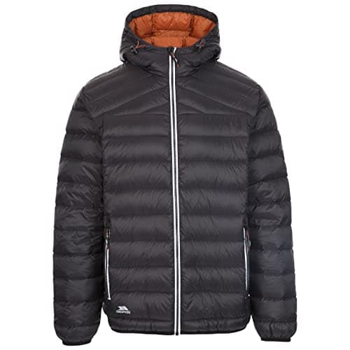Image of Trespass Mens Down Jacket Lightweight Hooded Padded Jacket Packaway Coat Whitman II