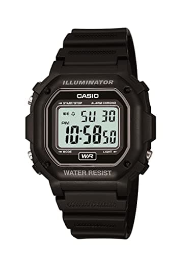 Image of Casio F108WH Series | Men's Digital Watch | Illuminator | Water Resistant | LED Light | Daily Alarm | 1/100 SEC Stopwatch | 3 Hands (HR, Min, SEC) | Date/Day Display | Daily Alarm | 7 Year Battery,