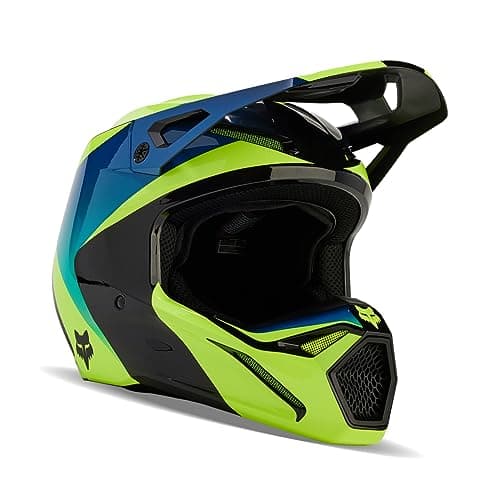 Image of Fox V1 HELMET STREAK BLACK/YELLOW L