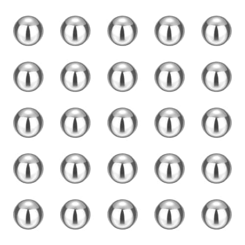 Image of sourcing map 60pcs Precision Balls 3/16" (4.76mm) Diameter G25 Solid Chrome Steel Bearing Balls for Ball Bearing, Machinery, Automotive, and DIY (Mirror Finish)